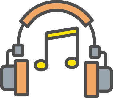 Müzik Vektörü Simgesi Tasarımı
