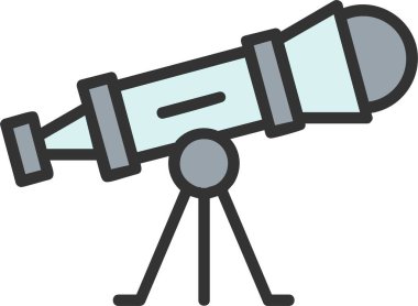 telescope Vector Icon Design