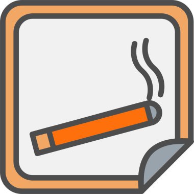 Nicotine Patch Vector Icon Design