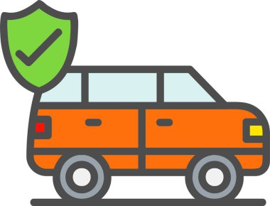 Car Insurance Vector Icon Design