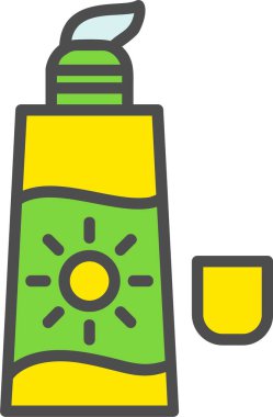 Sunblock Vector Icon Design