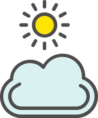 bulut vektör simgesi tasarımı