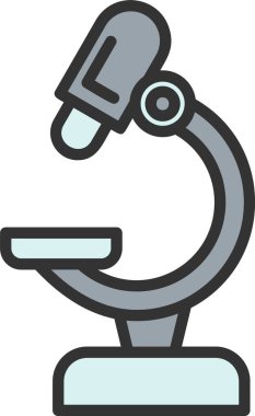 Mikroskop vektör simgesi tasarım