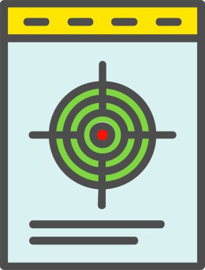 Hedef vektör simgesi tasarım