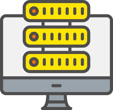 Monitor Vector Icon Design