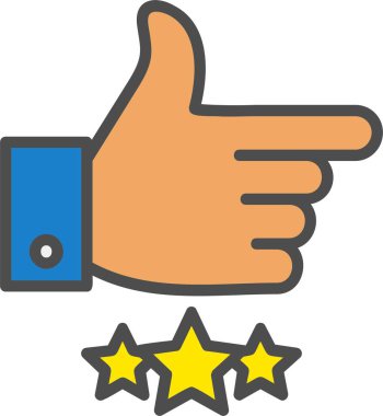 Rating Vector Icon Design