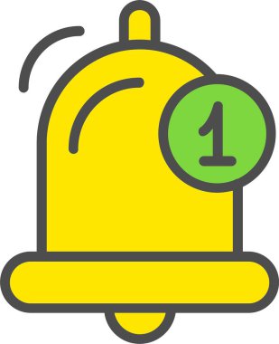 Notification Bell Vector Icon Design