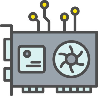 Gpu Vektör Simgesi Tasarımı