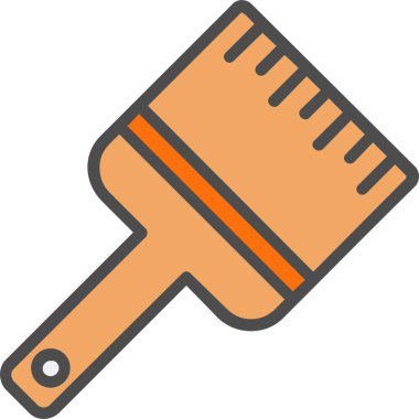 Boya fırça vektör simgesi tasarım