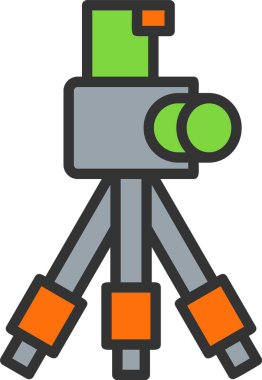 Tripod Vektör Simgesi Tasarımı
