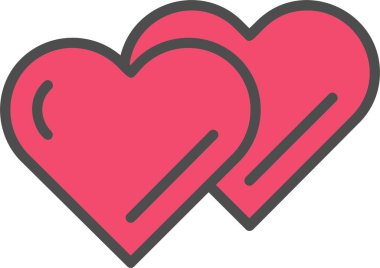 Kalp vektör simgesi tasarım