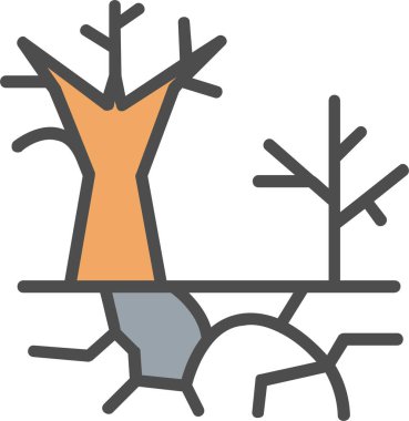 Çöl Vektör Simgesi Tasarımı