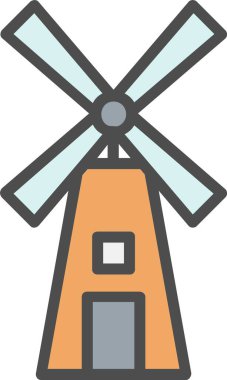 Yel değirmeni vektör simgesi tasarım