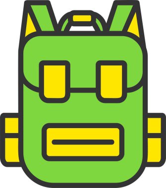 Backpack Vector Icon Design