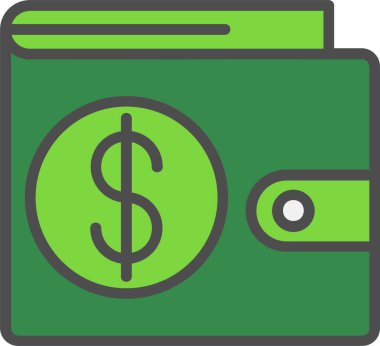 Wallet Vector Icon Design