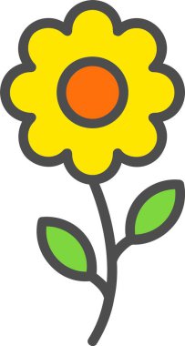 çiçek vektör simge tasarım