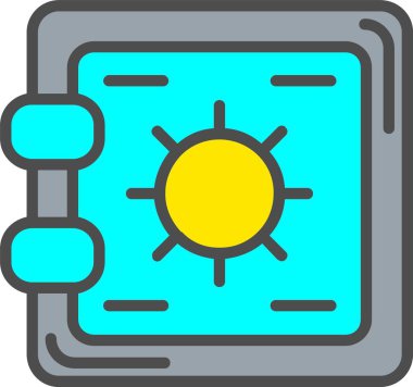 kasa vektör simgesi tasarım