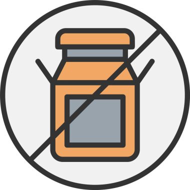 Süt Vektörü Simgesi Tasarımı Yok