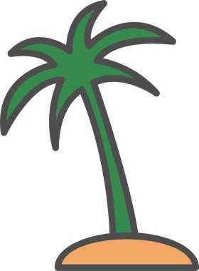 Palm Tree Vector Icon Design