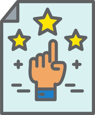 İtibar Vektörü Simgesi Tasarımı