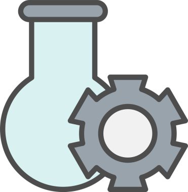 Deney Vektörü Simgesi Tasarımı