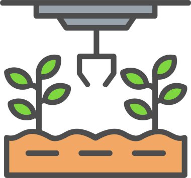 Smart Farm Vector Icon Design