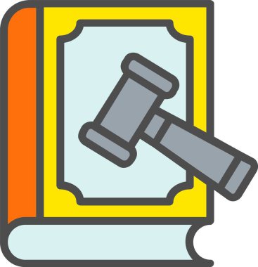 Law Book Vector Icon Design