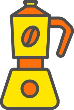 Kahve Tenceresi Vektör Simgesi Tasarımı