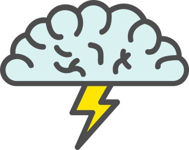 Beyin fırtınası vektör simgesi tasarım