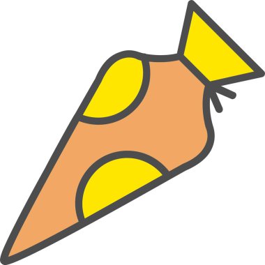 Pasta Torbası Vektör Simgesi Tasarımı