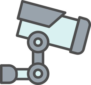 Cctv Camera Vector Icon Design