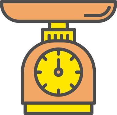 Mutfak Boyutu Vektör Simgesi Tasarımı