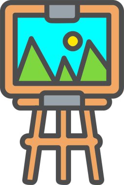 Easel Vektör Simgesi Tasarımı