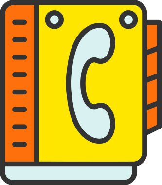 Contact Book Vector Icon Design