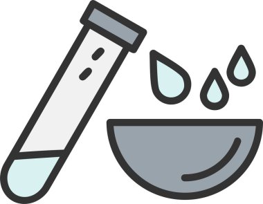 Deney Vektörü Simgesi Tasarımı