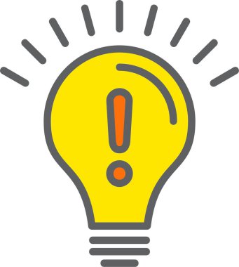 Light Bulb Vector Icon Design