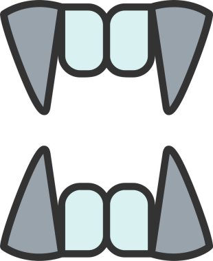 Vampir Vektör Simgesi Tasarımı