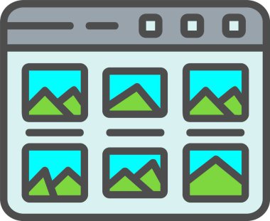 Gallery Vector Icon Design