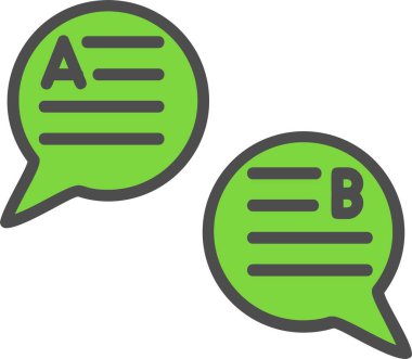 Discussion Vector Icon Design