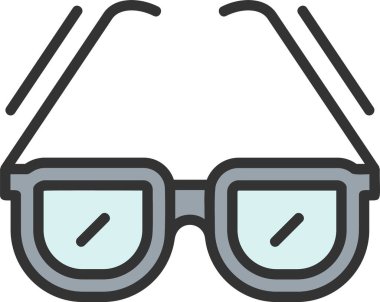 güneş gözlüğü simgesi tasarım vektör