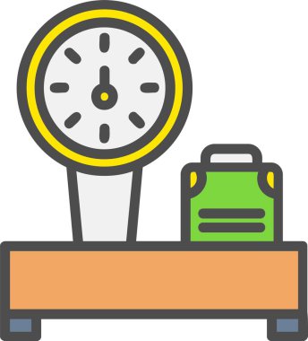 Weight Scale Vector Icon Design