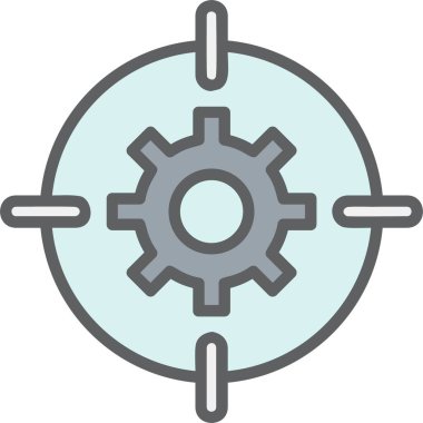 Hedef vektör simgesi tasarım