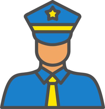 Policeman Vector Icon Design
