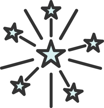 Fireworks Vector Icon Design
