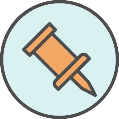 Pin Vector Icon Design