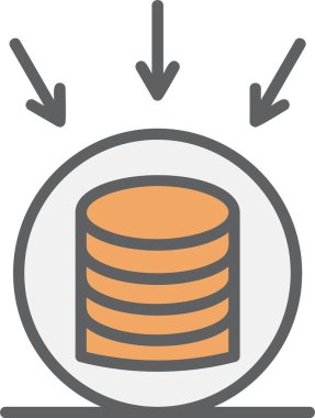 Veri Toplama Vektörü Simgesi Tasarımı