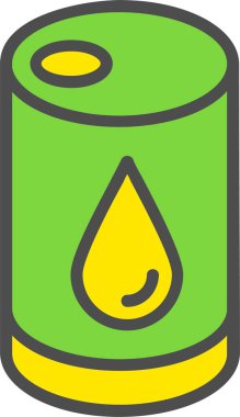 Oil Berral Vector Icon Design