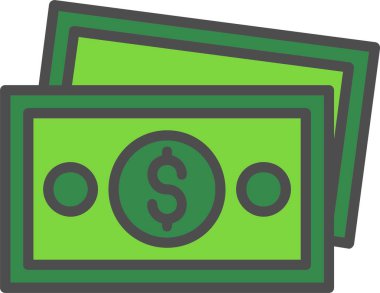 Banknote Vektör Simgesi Tasarımı