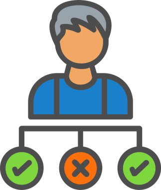 Decision Making Vector Icon Design