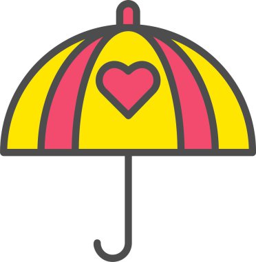 şemsiye vektör simgesi tasarım